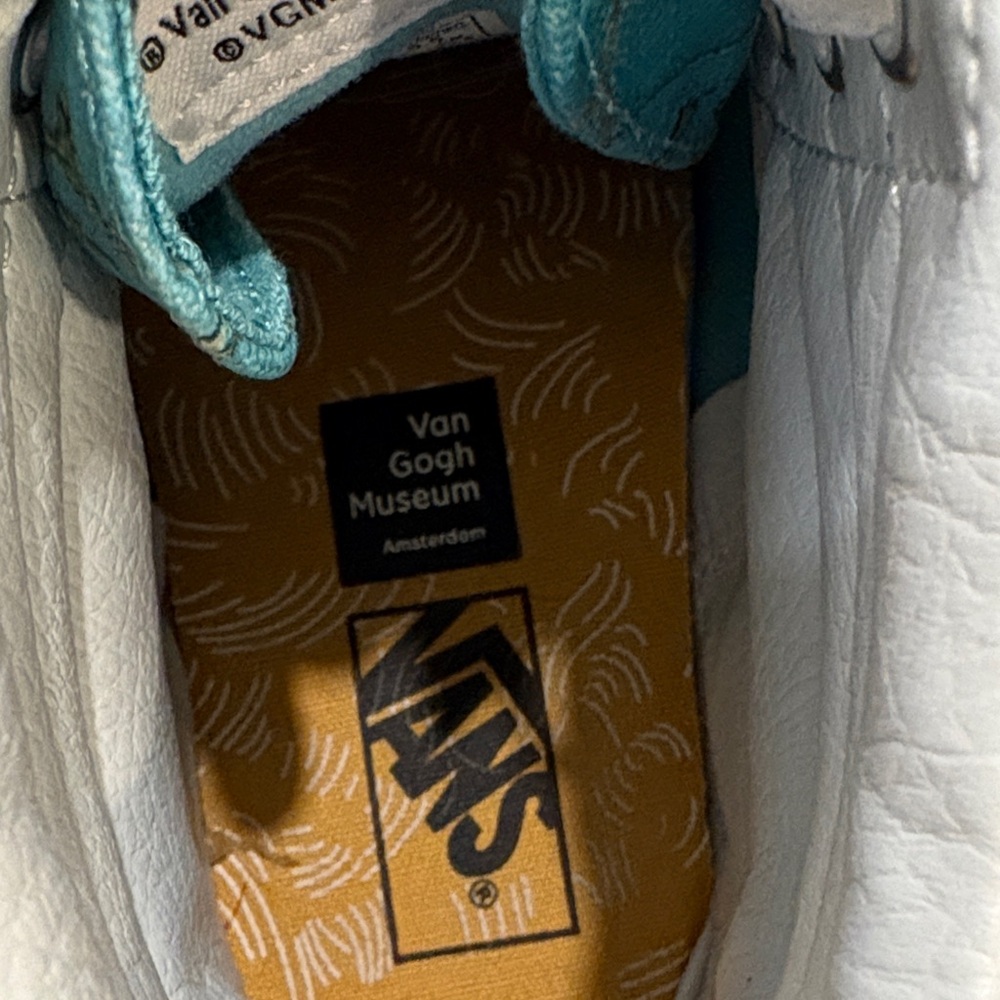 Vans Vincent Van Gogh Almond Blossom Sk-8 Hi Sneakers W 6.5 M 5 - Picture 4 of 5